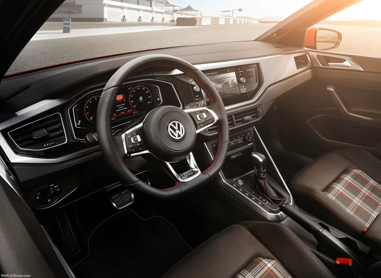 Volkswagen New Polo GTI interior front cross view