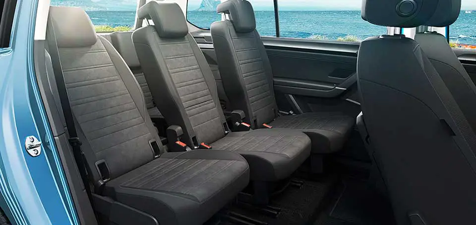 Volkswagen New Touran interior rear seat view