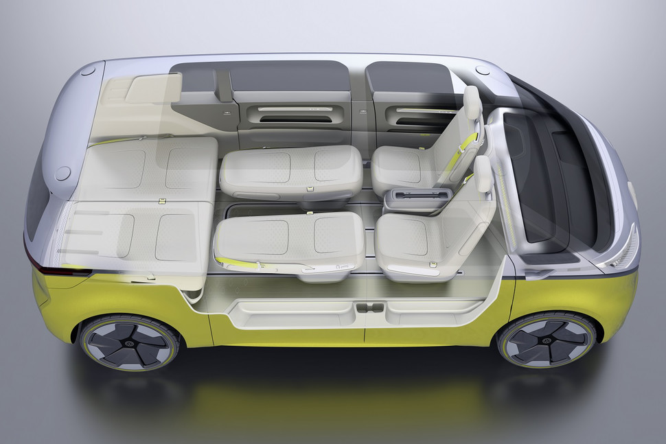 Volkswagen I.D. Buzz interior seat Modification view