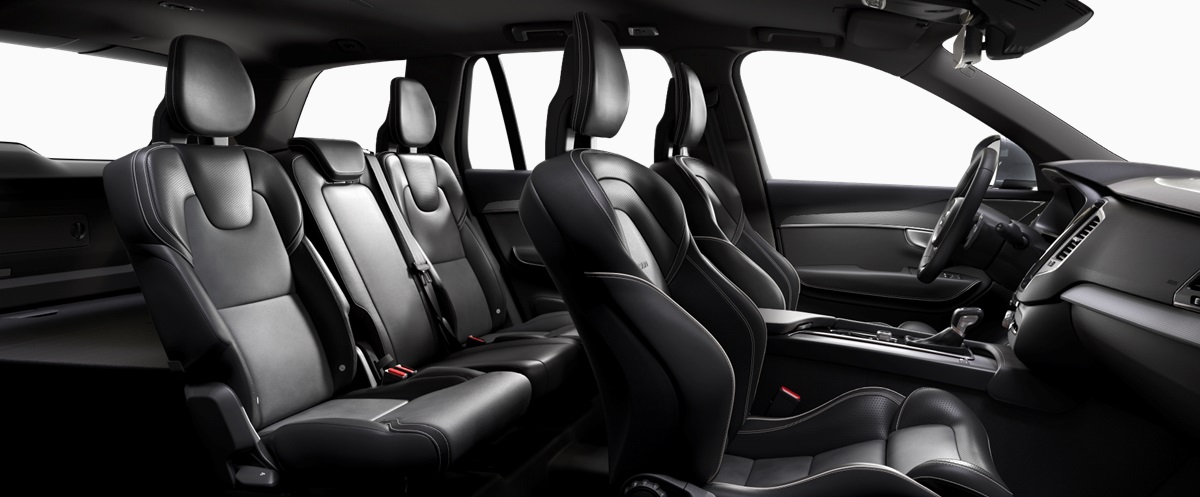 Volvo XC90 T5 AWD R Design interior whole seat view