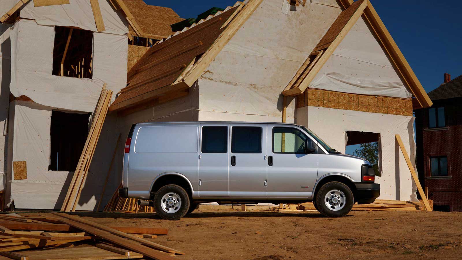 Chevy Express Cargo Van 1500 Side View