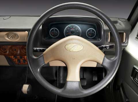 Mahindra Bolero Maxi Truck Plus CNG Interior steering