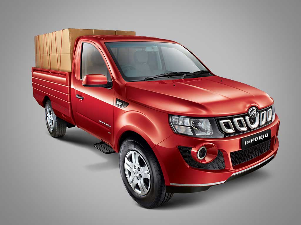 Mahindra Imperio DC front cross view