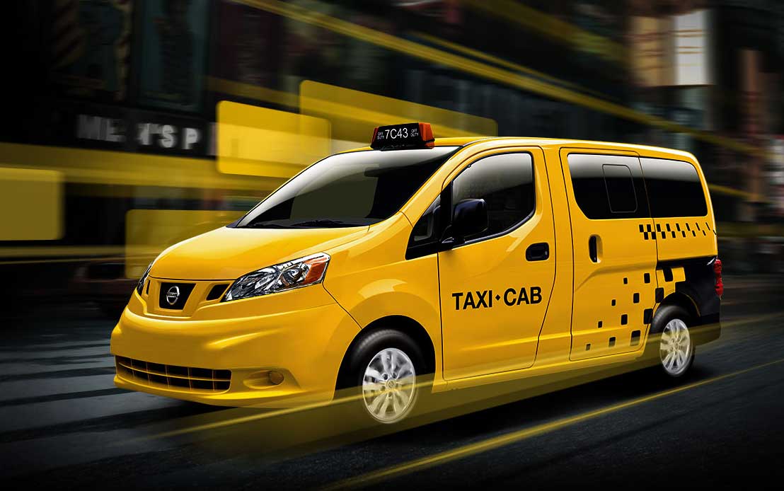 Nissan NV200 Taxi front cross view