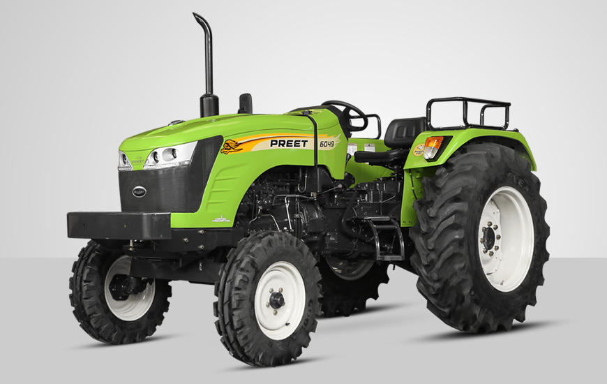 Preet 6049 2WD 60 Tractor front cross view