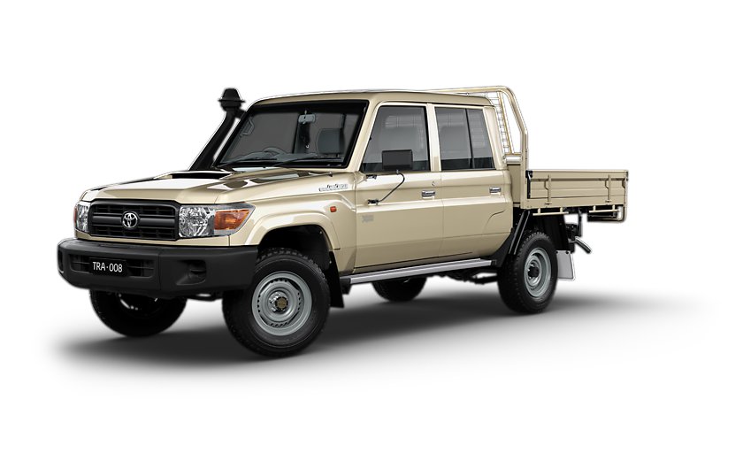 Toyota Land cruiser 70 Double Cab front cross view