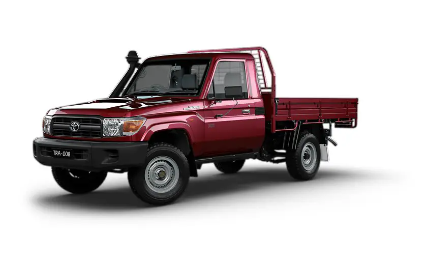 Toyota Land cruiser 70 Single Cab front cross view
