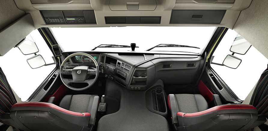 Volvo FMX 440 8x4 Tipper interior front view