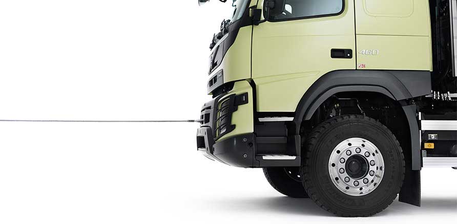 Volvo FMX 440 8x4 Tipper front towing device view