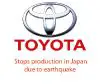Toyota stops production in Japan due to earthquake 